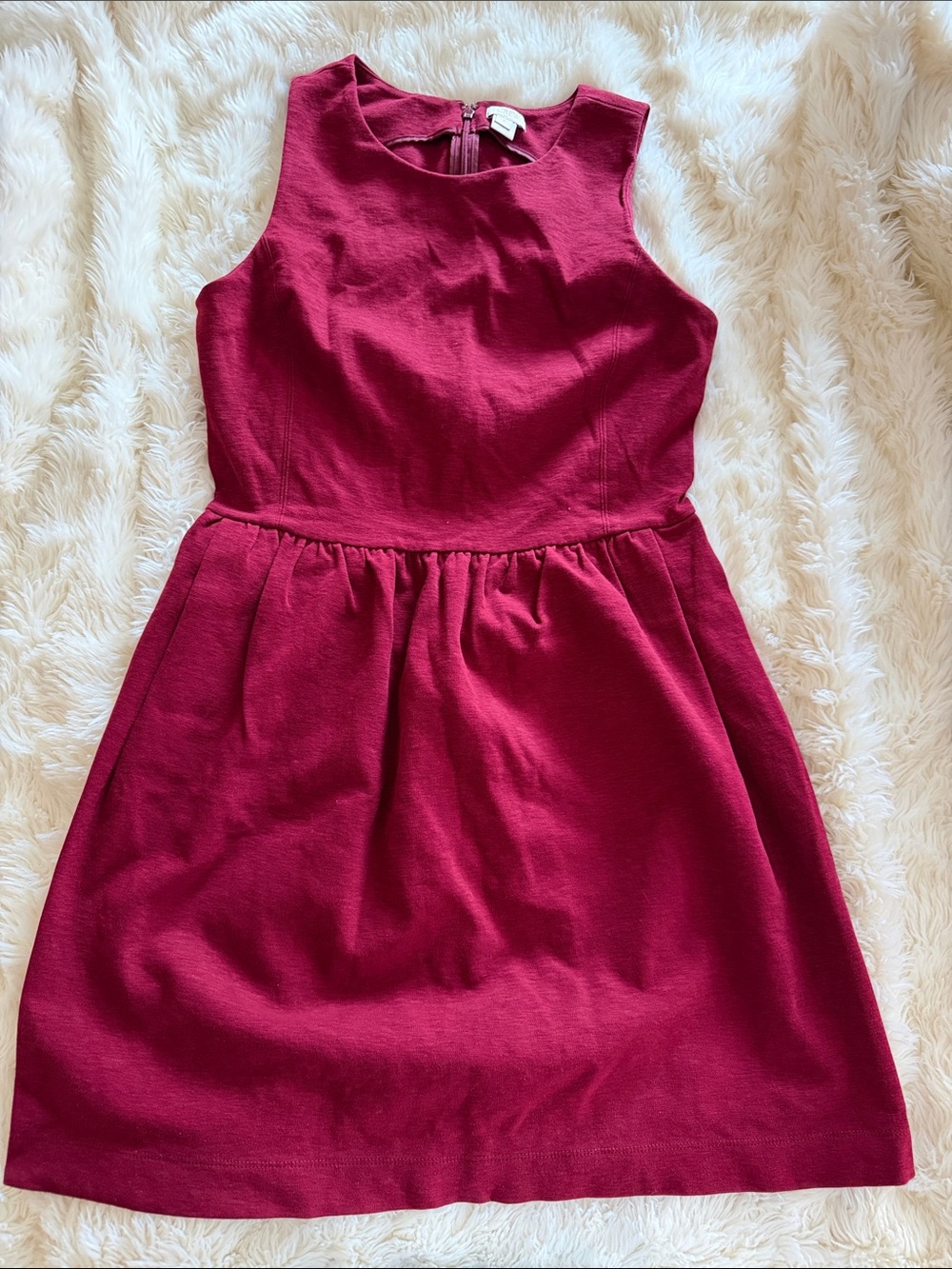 J. Crew Sleeveless Wine Colored Dress